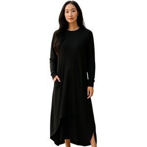 2/$30 Zara Trafaluc Black Lantern Hem Long Sleeve Dress – Size Small